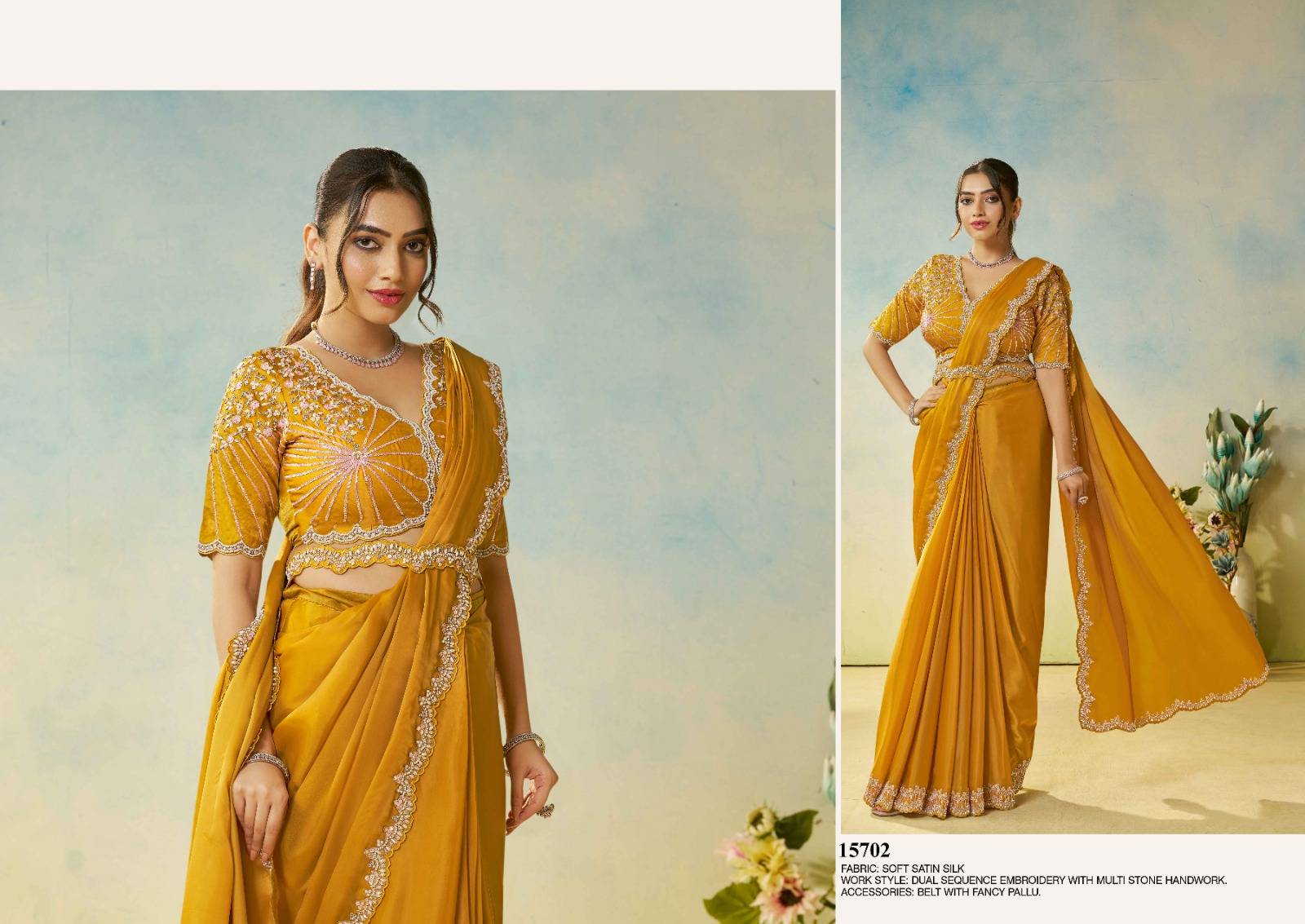 MOHMANTHAN ODYSSEY by Mahotsav 15700 to 15720 Series Indian Traditional Wear & Occasional Stitched Sarees At Wholesale Price